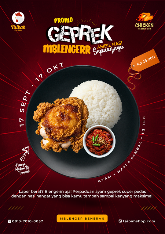 Geprek Mblengerr +tea